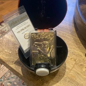 23 karat Gold Plated Pokémon Special Edition #25 Pikachu